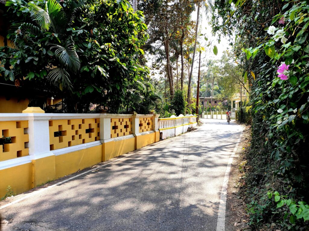 Rural roads in the beautiful village of Assagao.